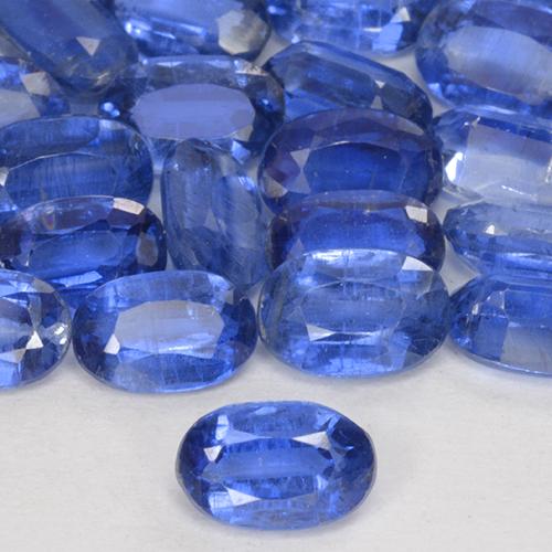 0.69 ct Blue Kyanite Gemstone, Kyanite Gem in Oval Facet Shape for Sale.
