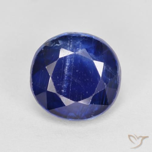 2.53 ct Blue Kyanite, 8.2 mm Round Cut From Nepal, Photo A