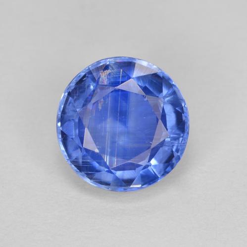 Cianite blu taglio rotondo da 1,71 ct dal Nepal, dimensione 7,1mm, pietra preziosa naturale non trattati , purezza SI, Cianite Sfaccettatura rotonda da 1 pz, durezza Mohs di 6 - 7, Photo A