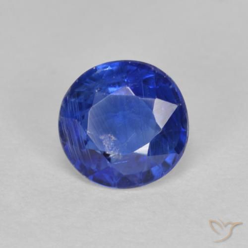 0.94 ct Blue Kyanite Stone, Natural Kyanite in Round Facet Shape for Sale