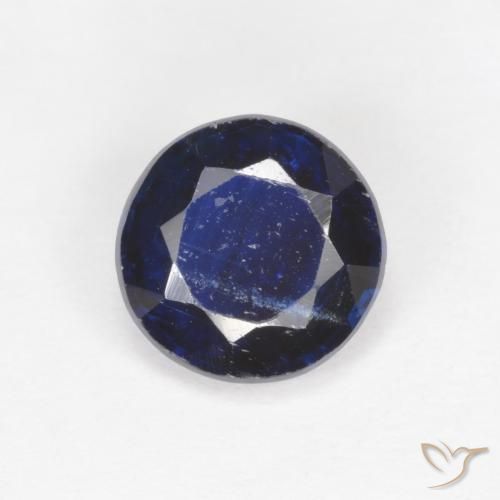 1.72 ct Blue Kyanite, 7.3 mm Round Cut From Nepal, Photo A