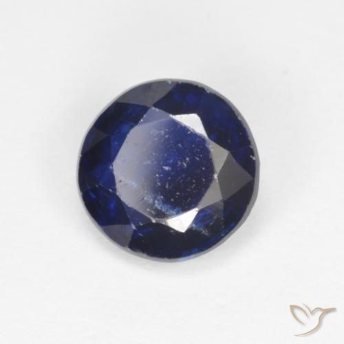 1.72 ct Blue Kyanite Stone, Natural Kyanite in Round Facet Shape for Sale