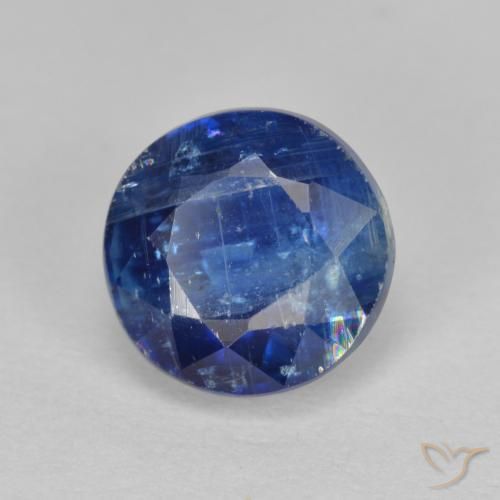 2.90 ct Blue Kyanite Stone, Natural Kyanite in Round Facet Shape for Sale