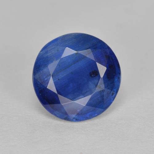 8,1mm Cianite blu Sfaccettatura rotonda dal Nepal, peso di 2,29 ct, pietra preziosa naturale non trattati in purezza SI, Cianite 1pz - il colore è Blu scuro, durezza Mohs di 6 - 7, Photo A
