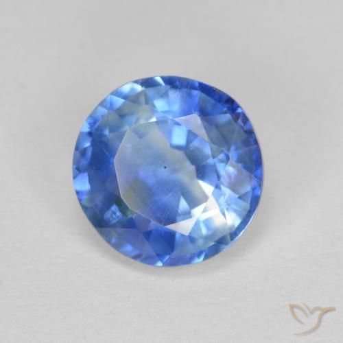 1.53 ct Blue Kyanite Stone, Natural Kyanite in Round Facet Shape for Sale