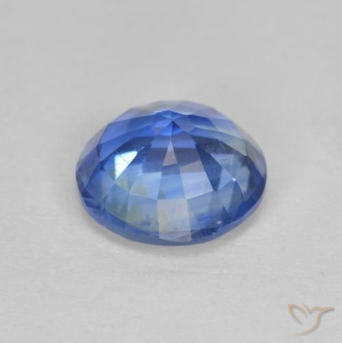 Kyanite Gemstone in 7 mm (calibrated) Size for Sale, Kyanite Stone in Light Navy Blue Color