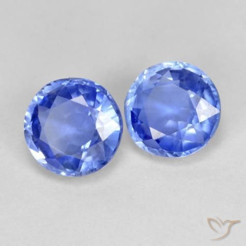 2.18 ctw Blue Kyanite Stones, Natural Kyanite in Round Facet Shape for Sale