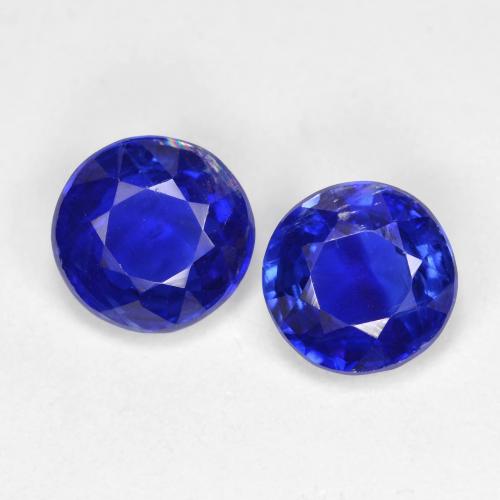 1 Carat (2 pcs) Intense Navy Blue Kyanite Gems from Nepal