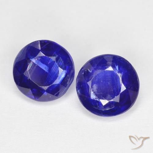 2.24 ct Blue Kyanite, 6.3 mm Round Cut From Nepal, Photo A
