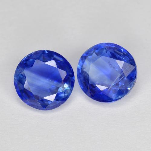 2.03 ctw Blue Kyanite Stones, Natural Kyanite in Round Facet Shape for Sale