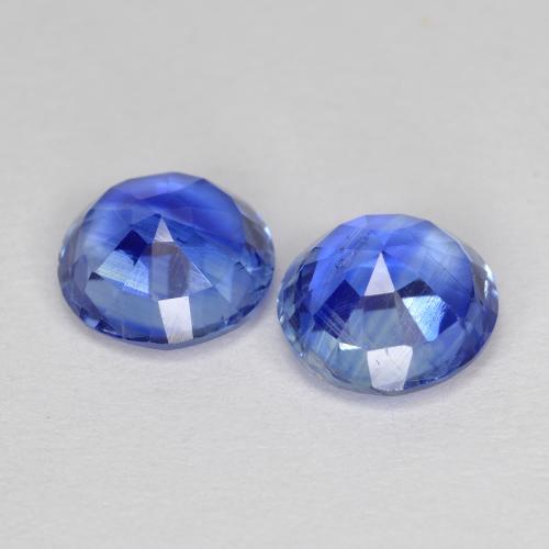 Kyanite Gemstones in 6 mm (calibrated) Size for Sale, Kyanite Stones in Intense Blue Color
