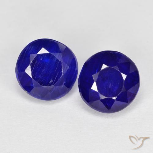 2.55 ct Blue Kyanite, 6.2 mm Round Cut From Nepal, Photo A