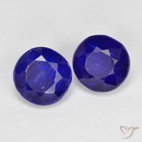 2.55 ctw Blue Kyanite Stones, Natural Kyanite in Round Facet Shape for Sale