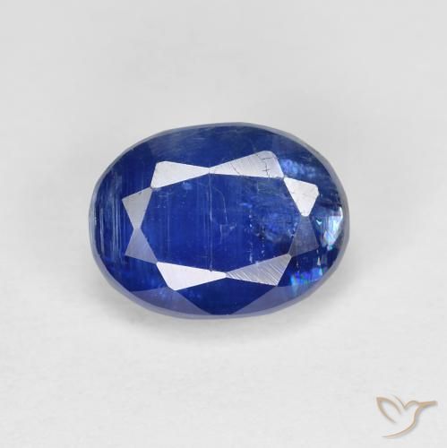 2.04ct Natural Deep Blue Kyanite, Oval, SI