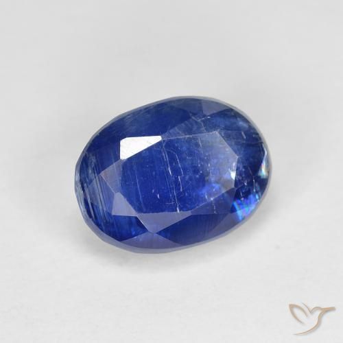 2.04 ct Blue Kyanite Stone, Natural Kyanite in Oval Facet Shape for Sale