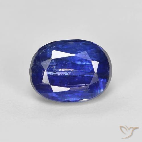 2.18ct Natural Intense Navy Blue Kyanite, Oval, SI