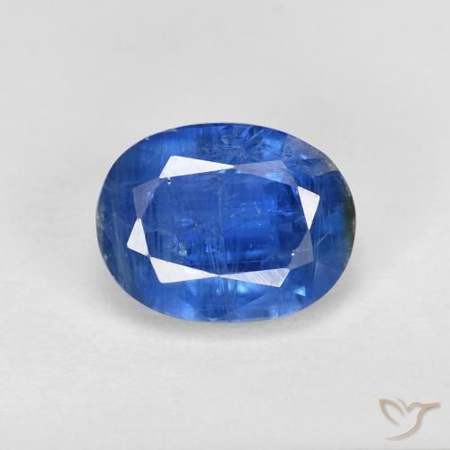 2.07ct Natural Dark Blue Kyanite, Oval, SI