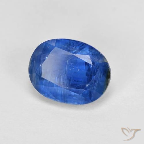 2.07 ct Blue Kyanite Stone, Natural Kyanite in Oval Facet Shape for Sale