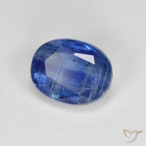 2.02 ct Blue Kyanite Stone, Natural Kyanite in Oval Facet Shape for Sale