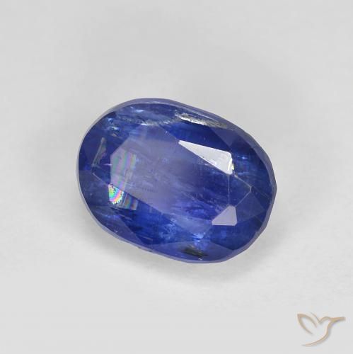 2.06 ct Blue Kyanite Stone, Natural Kyanite in Oval Facet Shape for Sale