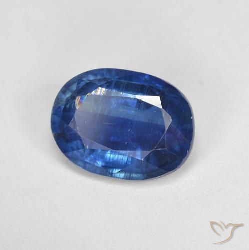 1.59 ct Blue Kyanite Stone, Natural Kyanite in Oval Facet Shape for Sale