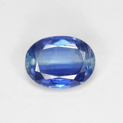 Cianita Azul Ovalada de 8,1 x 6,1mm de Nepal, peso de 1.55 ct, piedra preciosa natural No tratado en si Clarity, Cianita Forma ovalada de 1 pieza - Color: Azul oscuro, dureza Mohs de 6 - 7, Photo A