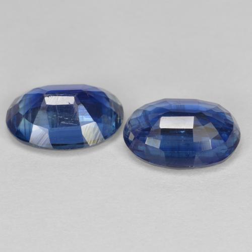 Kyanite Gemstones in 8 x 6 mm (calibrated) Size for Sale, Kyanite Stones in Royal Blue Color