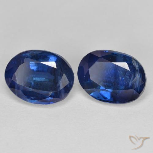 3.24 ctw Blue Kyanite Stones, Natural Kyanite in Oval Facet Shape for Sale