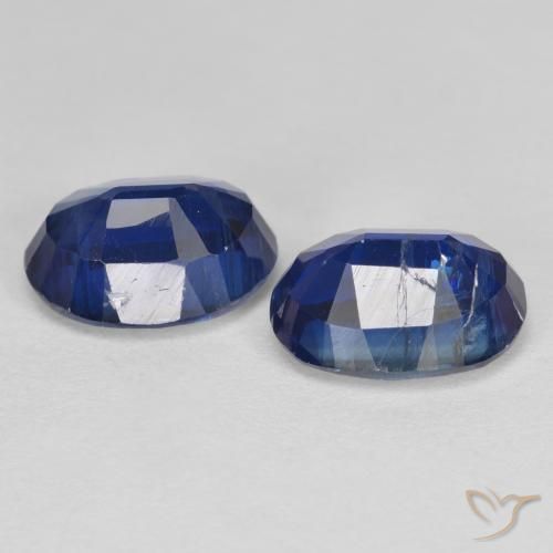 Kyanite Gemstones in 8 x 6 mm (calibrated) Size for Sale, Kyanite Stones in Deep Blue Color