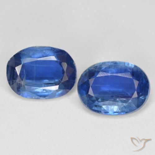 2.95 ct Blue Kyanite, 8 x 6 mm Oval Cut From Nepal, Photo A