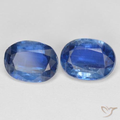 2.95 ctw Blue Kyanite Stones, Natural Kyanite in Oval Facet Shape for Sale