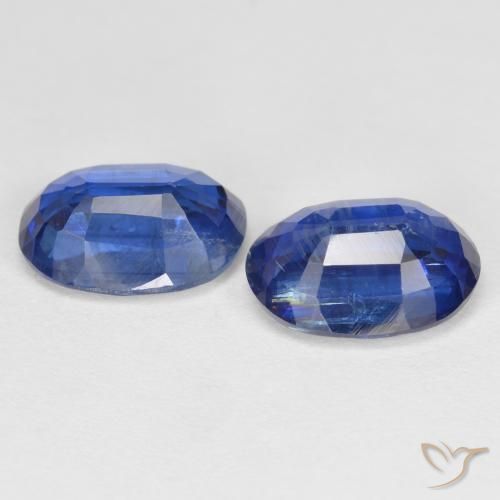 Kyanite Gemstones in 8 x 6 mm (calibrated) Size for Sale, Kyanite Stones in Dark Blue Color