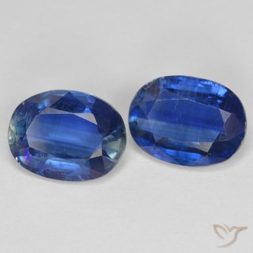 2.92 ctw Blue Kyanite Stones, Natural Kyanite in Oval Facet Shape for Sale