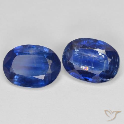 2.85 ctw Blue Kyanite Stones, Natural Kyanite in Oval Facet Shape for Sale