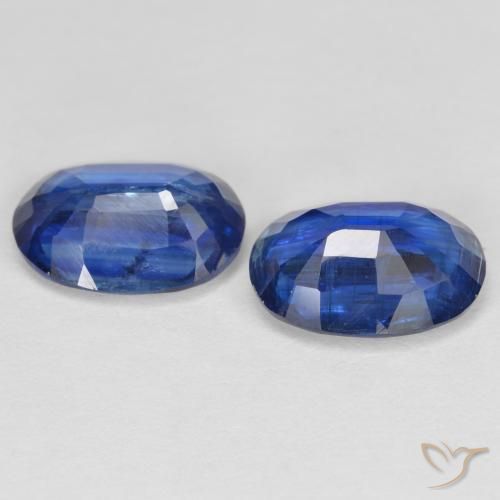 Kyanite Gemstones in 8 x 6 mm (calibrated) Size for Sale, Kyanite Stones in Deep Blue Color