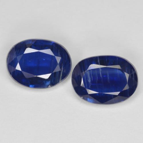 Темно-синий Кианит Камень - 1.4ct Фасетный Овал (ID: 608362)