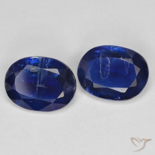2.85 ctw Blue Kyanite Stones, Natural Kyanite in Oval Facet Shape for Sale