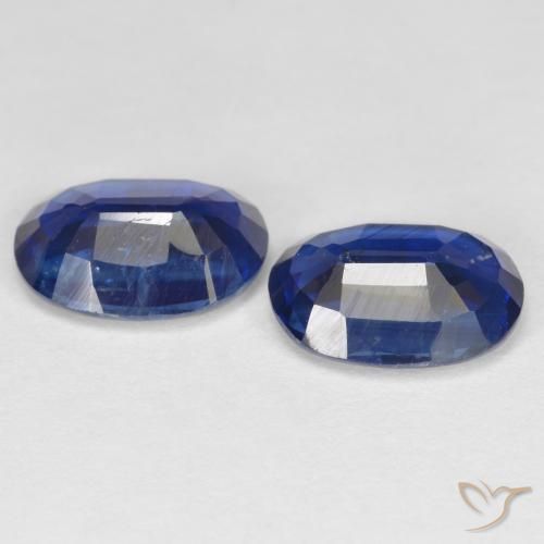 Kyanite Gemstones in 8 x 6 mm (calibrated) Size for Sale, Kyanite Stones in Royal Blue Color