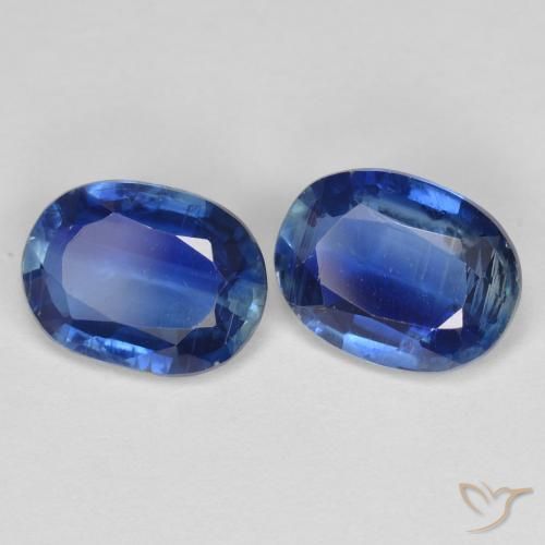 2.64 ctw Blue Kyanite Stones, Natural Kyanite in Oval Facet Shape for Sale