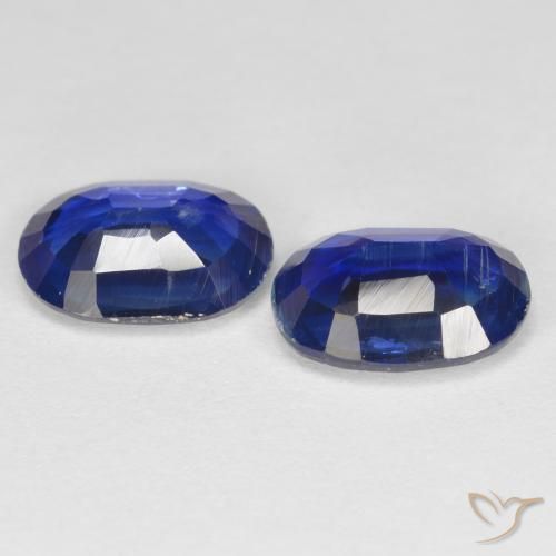 Kyanite Gemstones in 8 x 6 mm (calibrated) Size for Sale, Kyanite Stones in Dark Blue Color