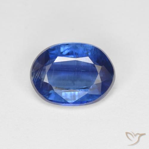 1.54ct Natural Deep Blue Kyanite, Oval, SI