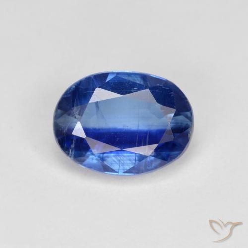 1.76ct Natural Navy Blue Kyanite, Oval, VS-SI