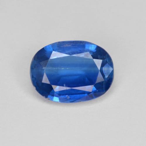 1.55 ct Blue Kyanite Gemstone, Kyanite Gem in Oval Facet Shape for Sale.