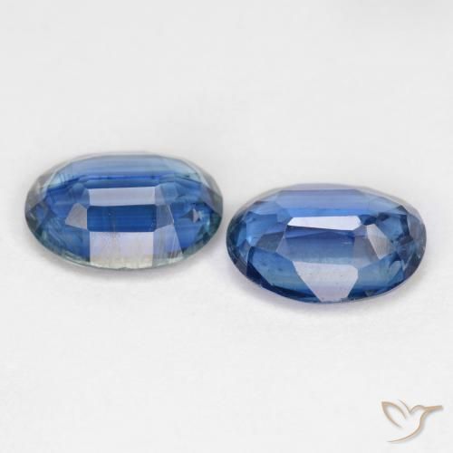 Kyanite Gemstones in 8 x 6 mm (calibrated) Size for Sale, Kyanite Stones in Navy Blue Color