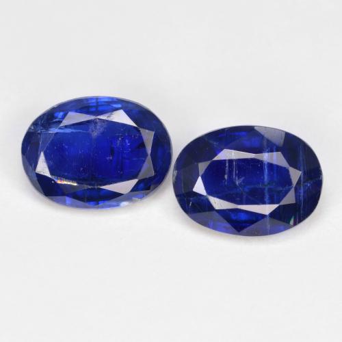 2.84 ctw Blue Kyanite Gemstones, Kyanite Gems in Oval Facet Shape for Sale.