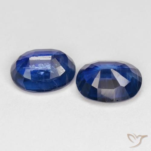 Kyanite Gemstones in 8 x 6 mm (calibrated) Size for Sale, Kyanite Stones in Deep Blue Color