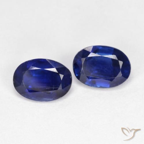 2.08 ctw Blue Kyanite Stones, Natural Kyanite in Oval Facet Shape for Sale