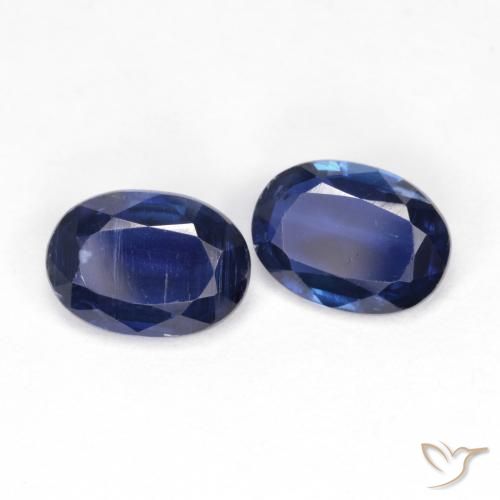 1.86 ctw Blue Kyanite Stones, Natural Kyanite in Oval Facet Shape for Sale