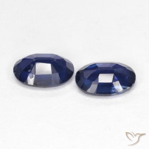 Kyanite Gemstones in 7 x 5 mm (calibrated) Size for Sale, Kyanite Stones in Dark Blue Color