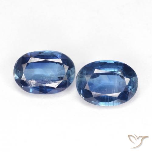 2.19 ct Blue Kyanite, 7.1 x 5.2 mm Oval Cut From Nepal, Photo A
